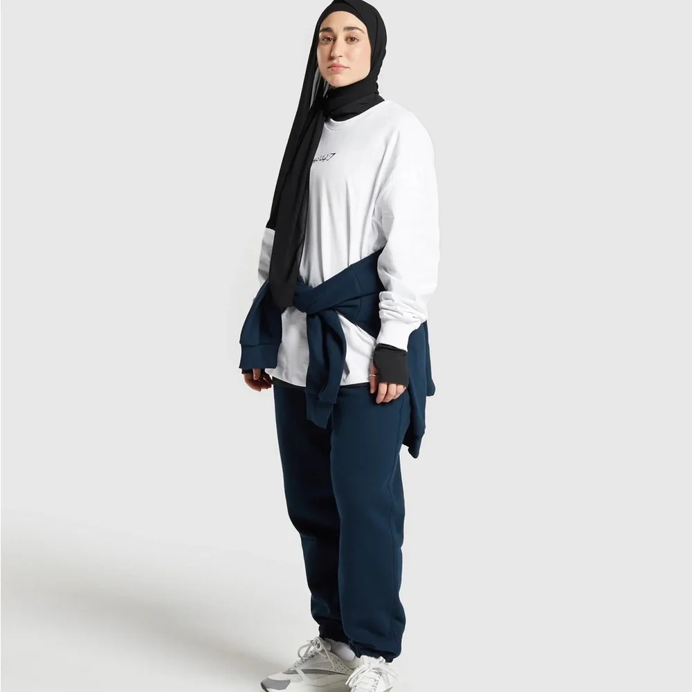 NWOT Leana Deeb White Long-Sleeve - Picture 3 of 4